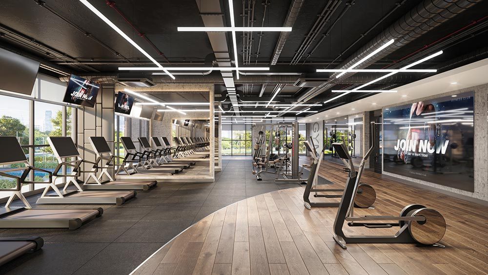 Phòng tập The Grand Gym trong khu tiện ích nội khu The Privé