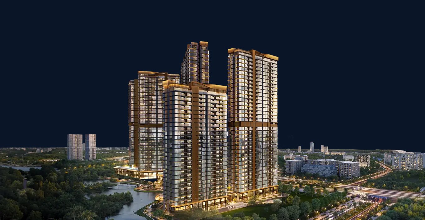 Phối cảnh cụm tháp căn hộ Eaton Park