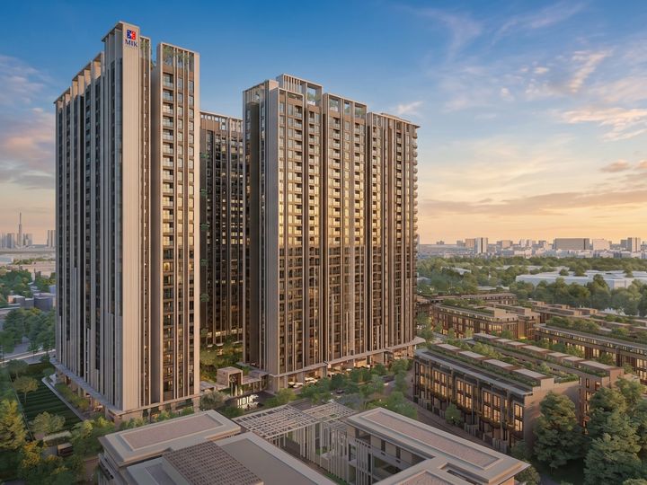Phối cảnh hai block căn hộ cao tầng Imperia Sensa Park
